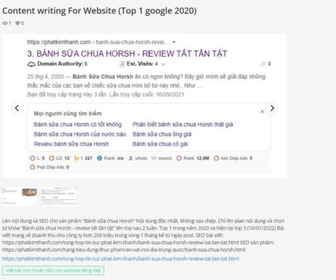 Viết Bài Mới Chuẩn Seo Cho Website/blog Theo Yêu Cầu