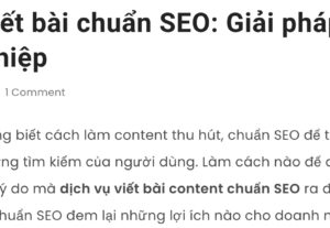 47950Sáng tạo nội dung chuẩn SEO cho website cá nhân và doanh nghiệp