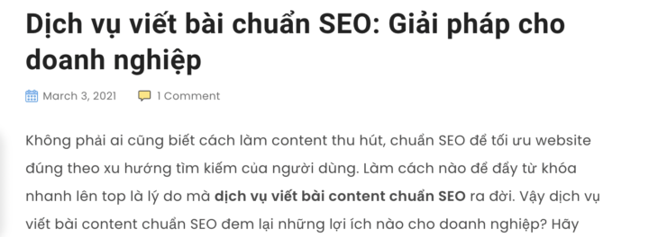 Sáng tạo nội dung chuẩn SEO cho website cá nhân và doanh nghiệp