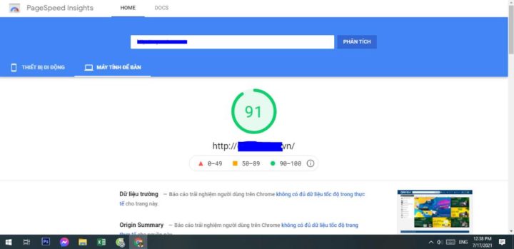 Tối ưu website chuẩn tốc độ SEO Google và tốc độ load thực tế