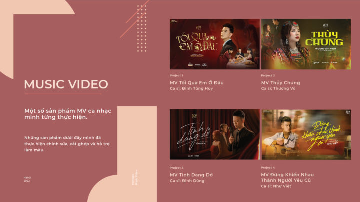 Video Editor kiêm Colorist với kinh nghiệm 03 năm trong nghề