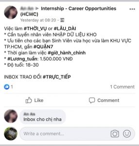 Một mẩu tuyển dụng nhập liệu thiếu an toàn và mơ hồ